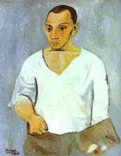 Haga click para ver la imagen ampliada self-portrait with a palette 1906.jpg